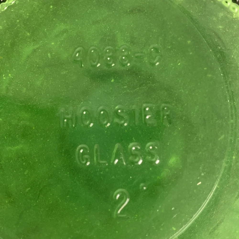 Vintage‎ Hoosier Green Glass Vase
